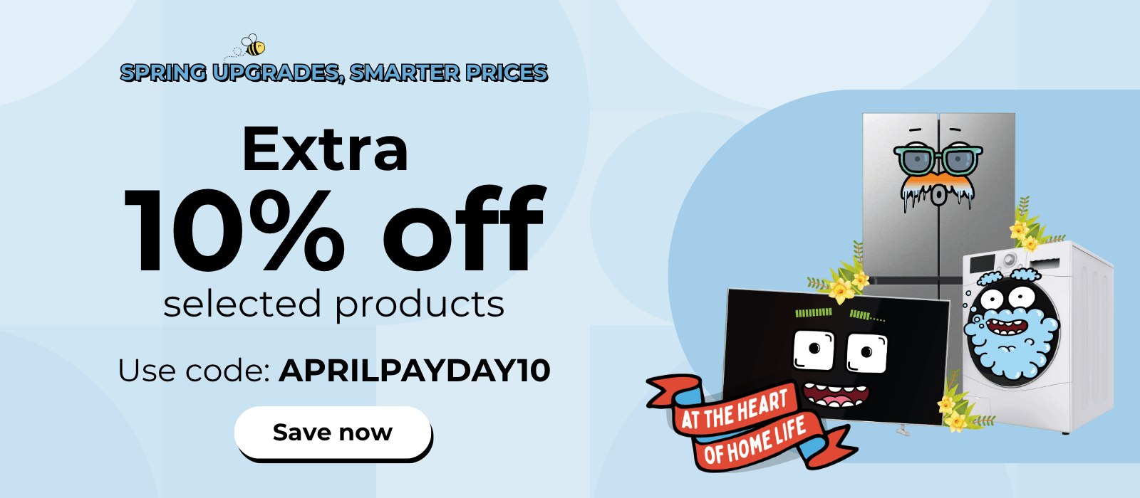 Extra 10% off selected products